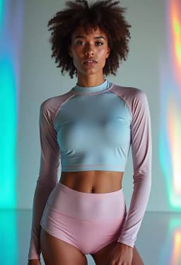 long-sleeve Sporty Rash Guard Set