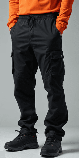Cuffed Ankle Cargo Joggers for Men
