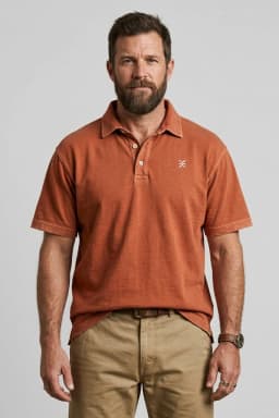 Körperpflege Heavyweight Pigment Dyed Casual Polo Shirt For Men